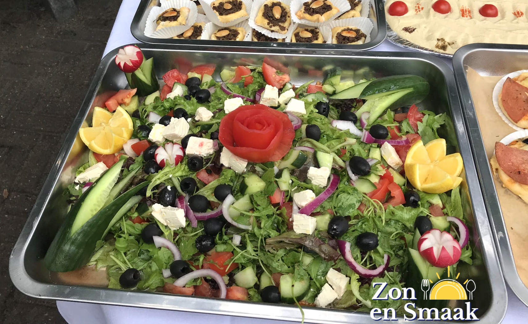 Verse mediterrane ingrediënten voor zakelijke catering